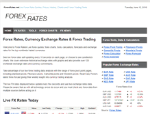 Tablet Screenshot of forexrates.net